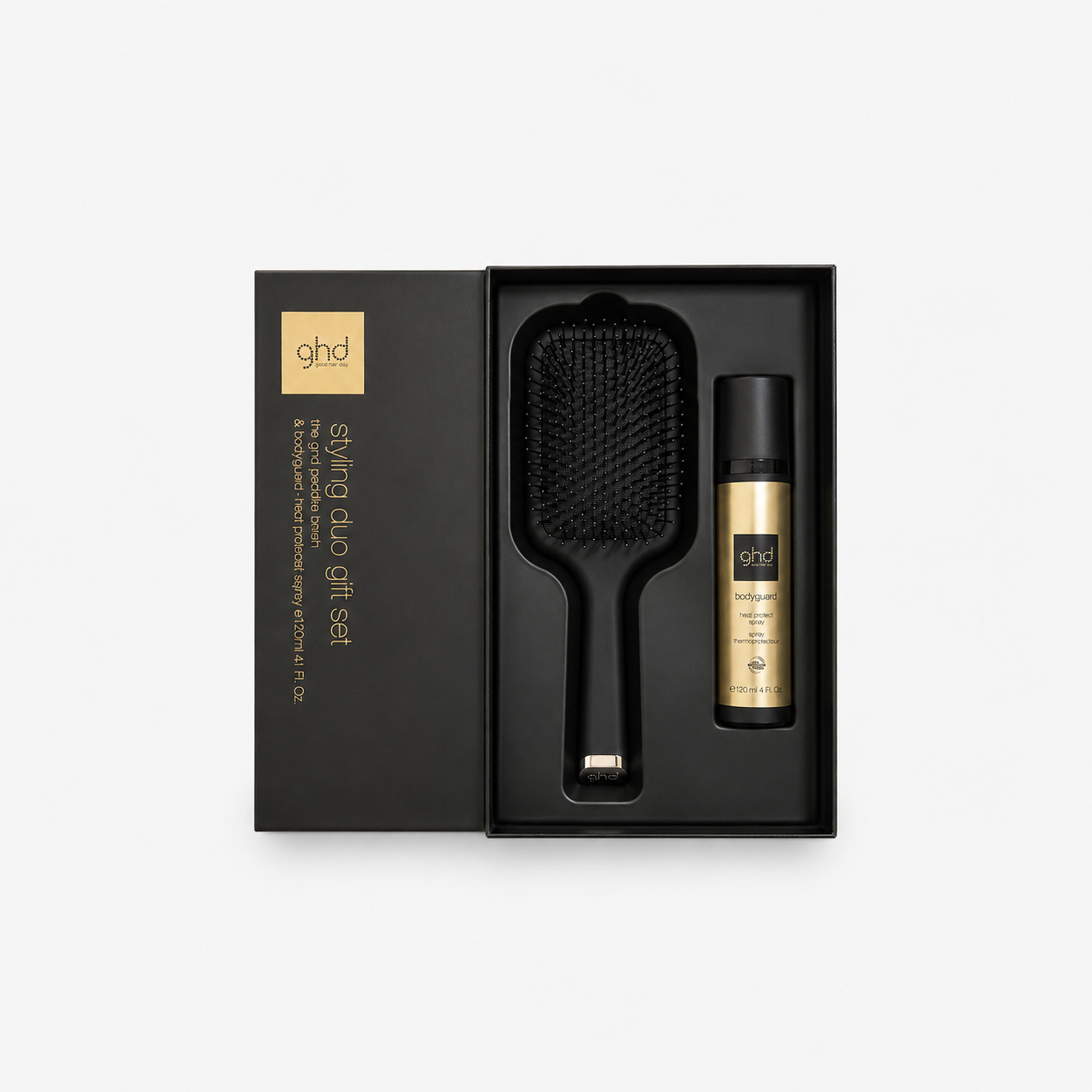 GHD Gift Set: Paddle Brush + Termoprotettore 120 Ml