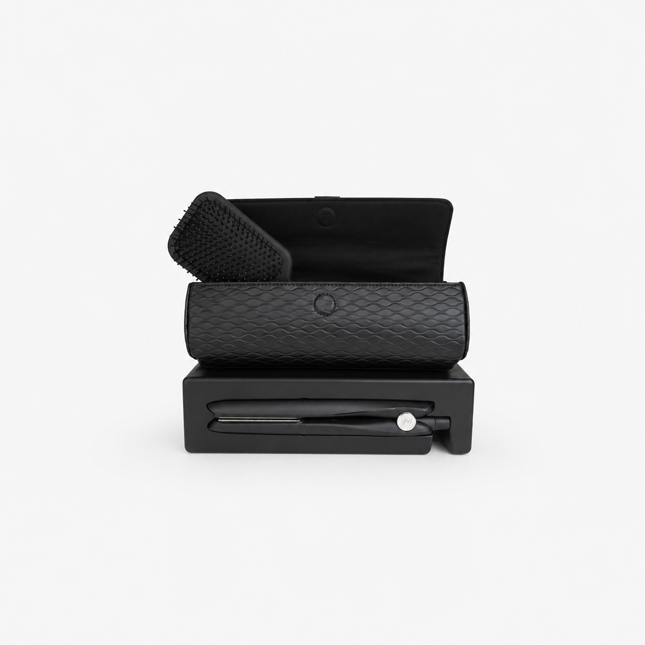 Gift Set GHD: Piastra Gold & paddle brush & custodia