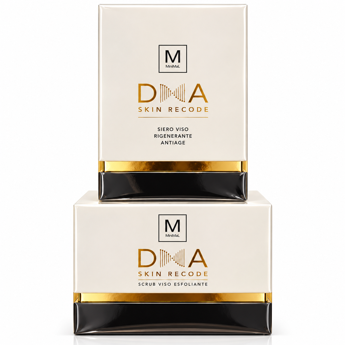 Minimal : scrub viso esfoliante 50 ml + siero viso rigenerante antiage 15 ml