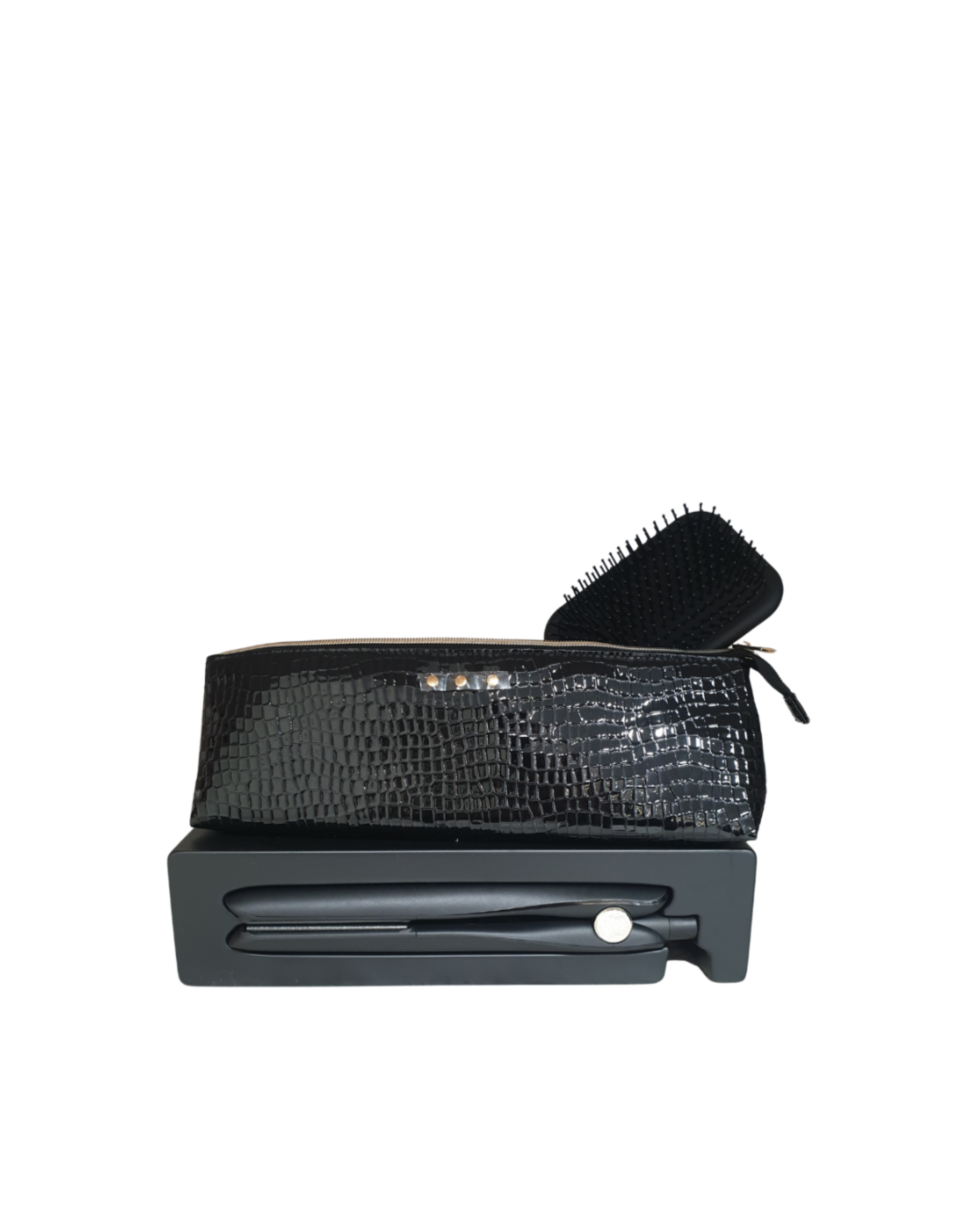 GHD STYLING GIFT SET : PIASTRA GOLD + PADDLE BRUSH + POCHETTE