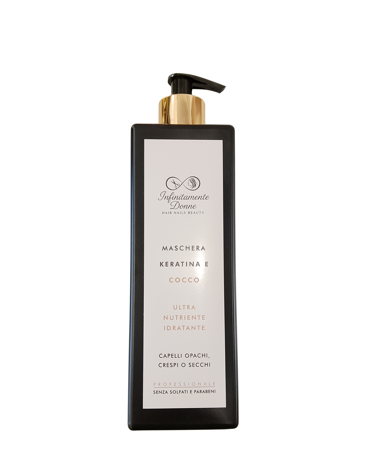 Infinitamente Donne - maschera professionale keratina e cocco 500 ml.