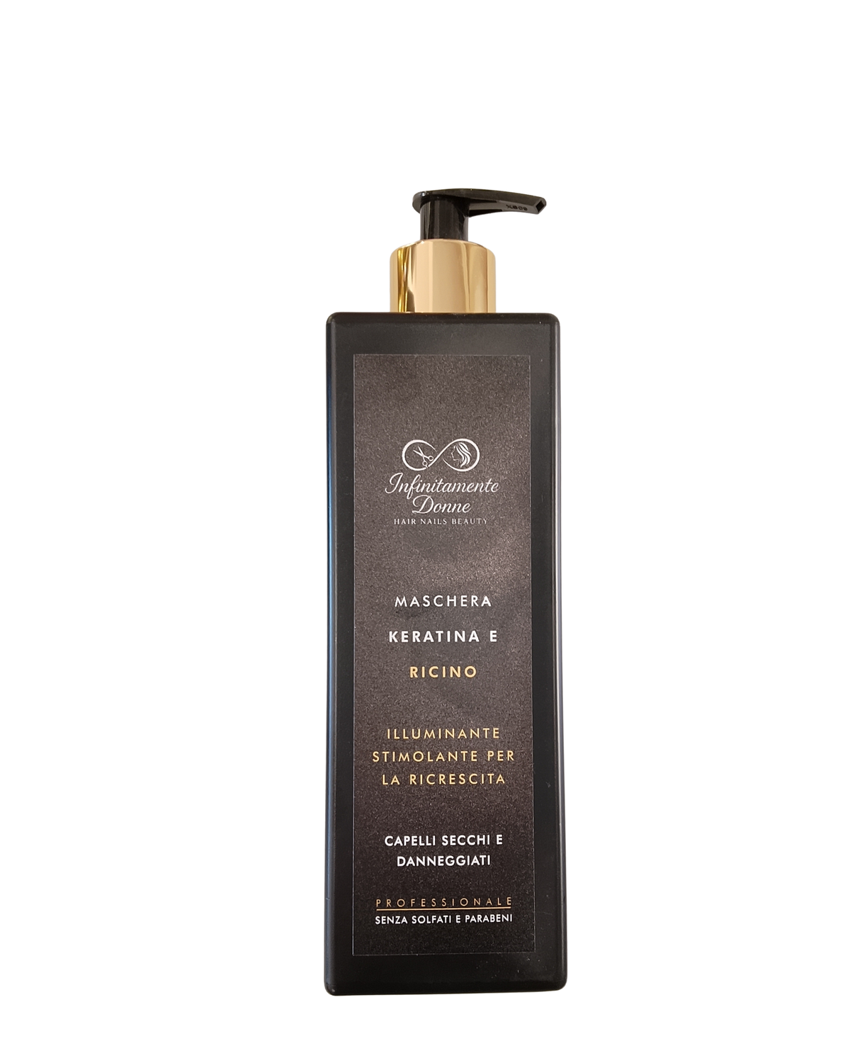 Infinitamente Donne - maschera professionale keratina e olio di ricino. 500ml